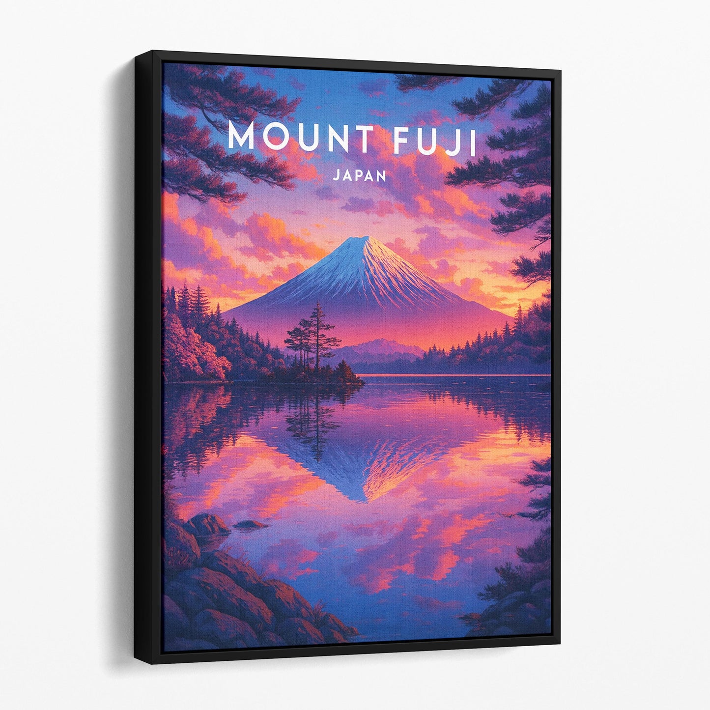 Mount Fuji Japan Travel Poster