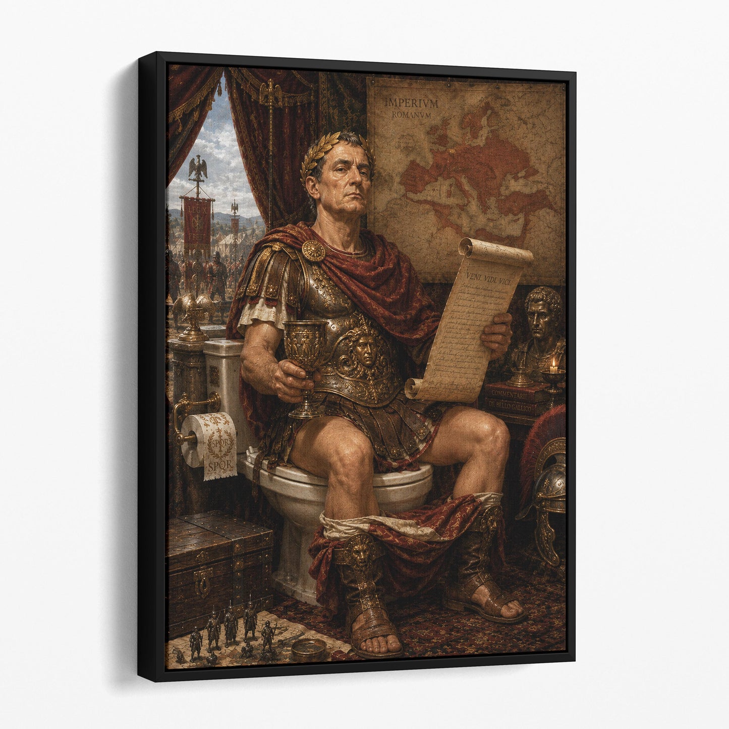 Julius Caesar On The Toilet
