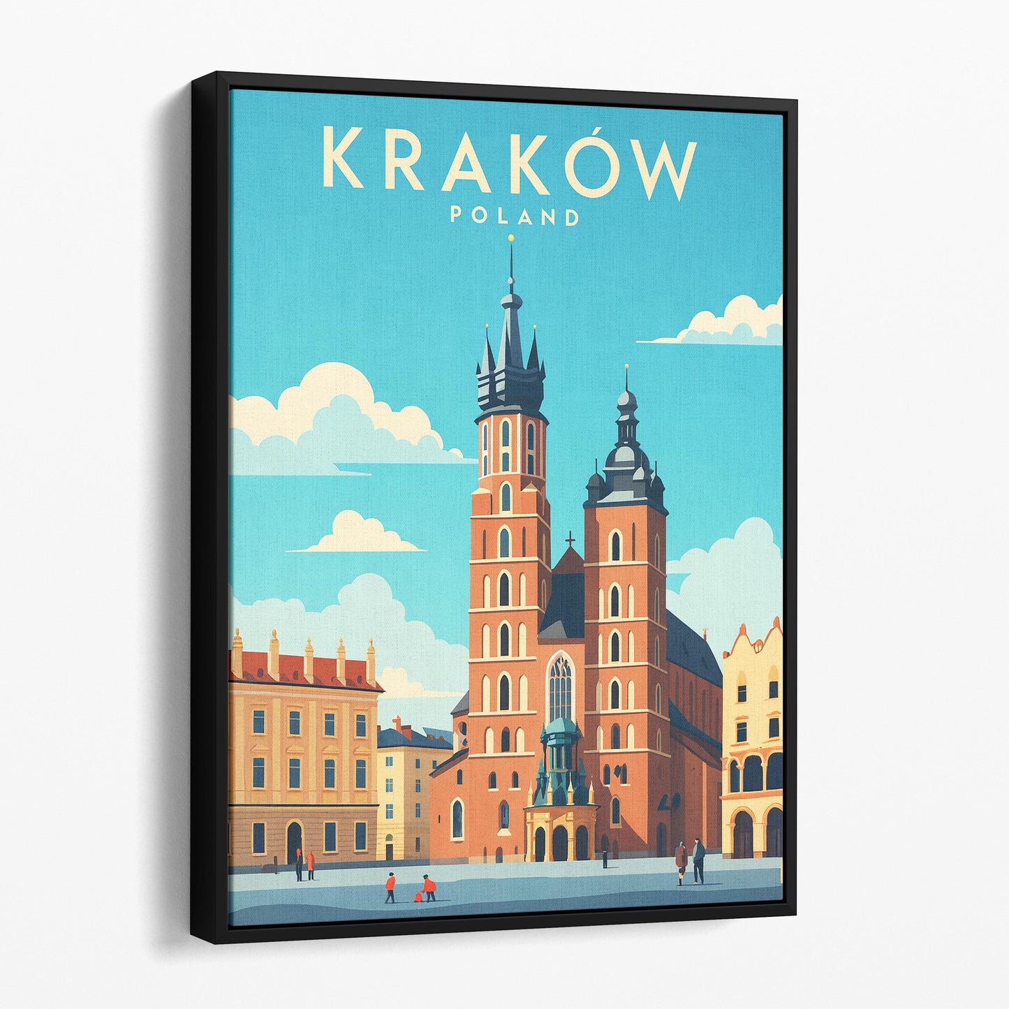 Krakow Poland Travel Poster