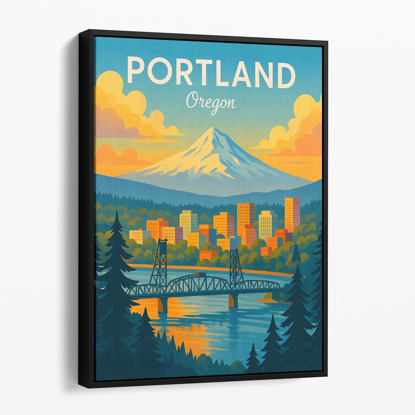 Portland Oregon Travel Poster