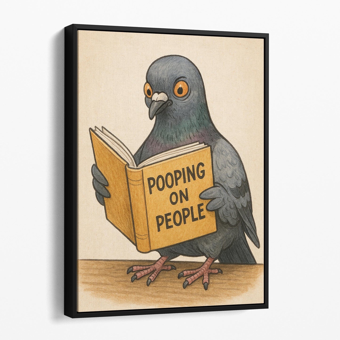 Pigeon Reading Pooping On People Book