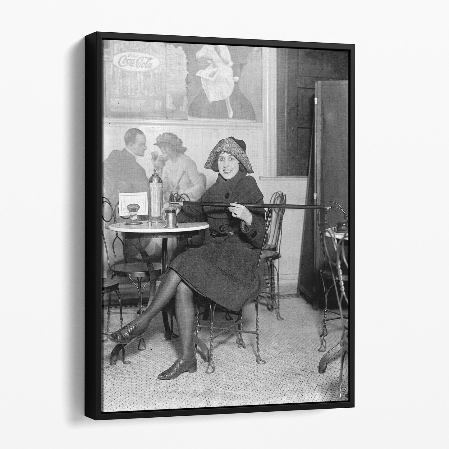 Flapper Lady With Hidden Cask 1922 - Prohibition 1920s