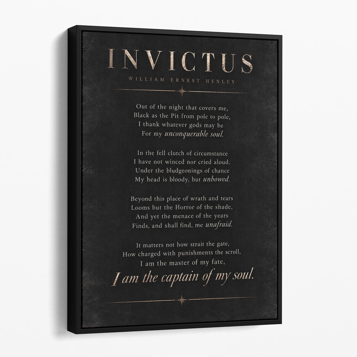Invictus - William Ernest Henley