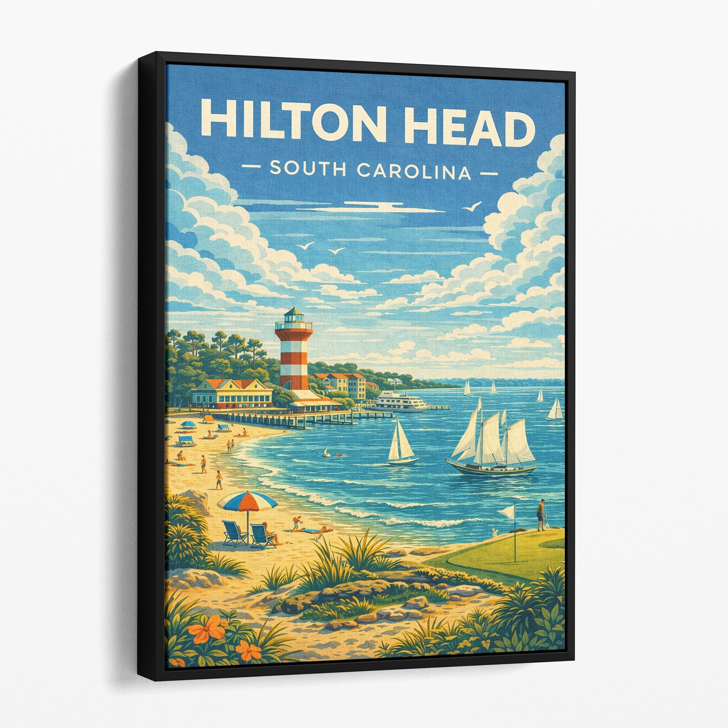 Hilton Head South Carolina Travel Poster