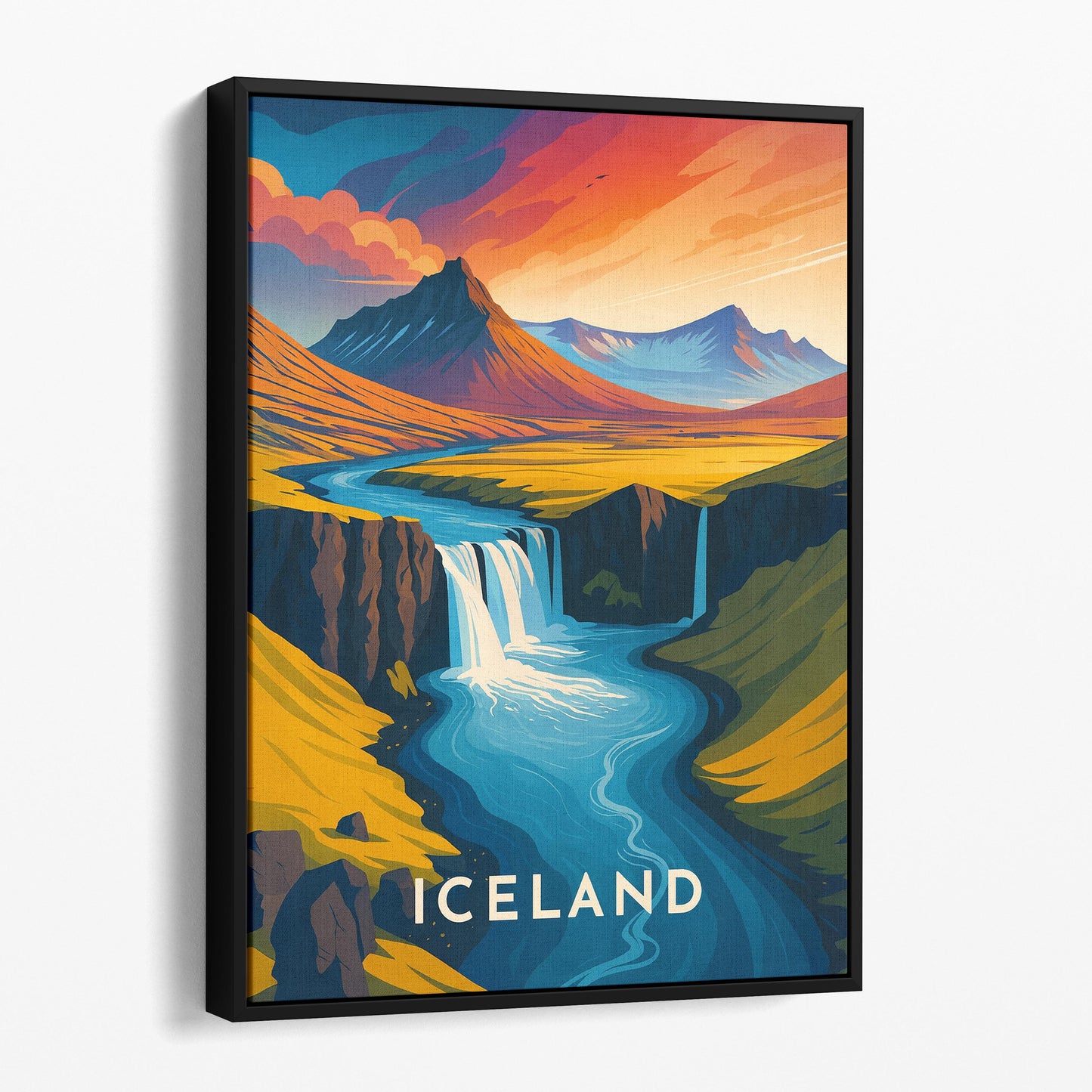 Iceland Travel Poster