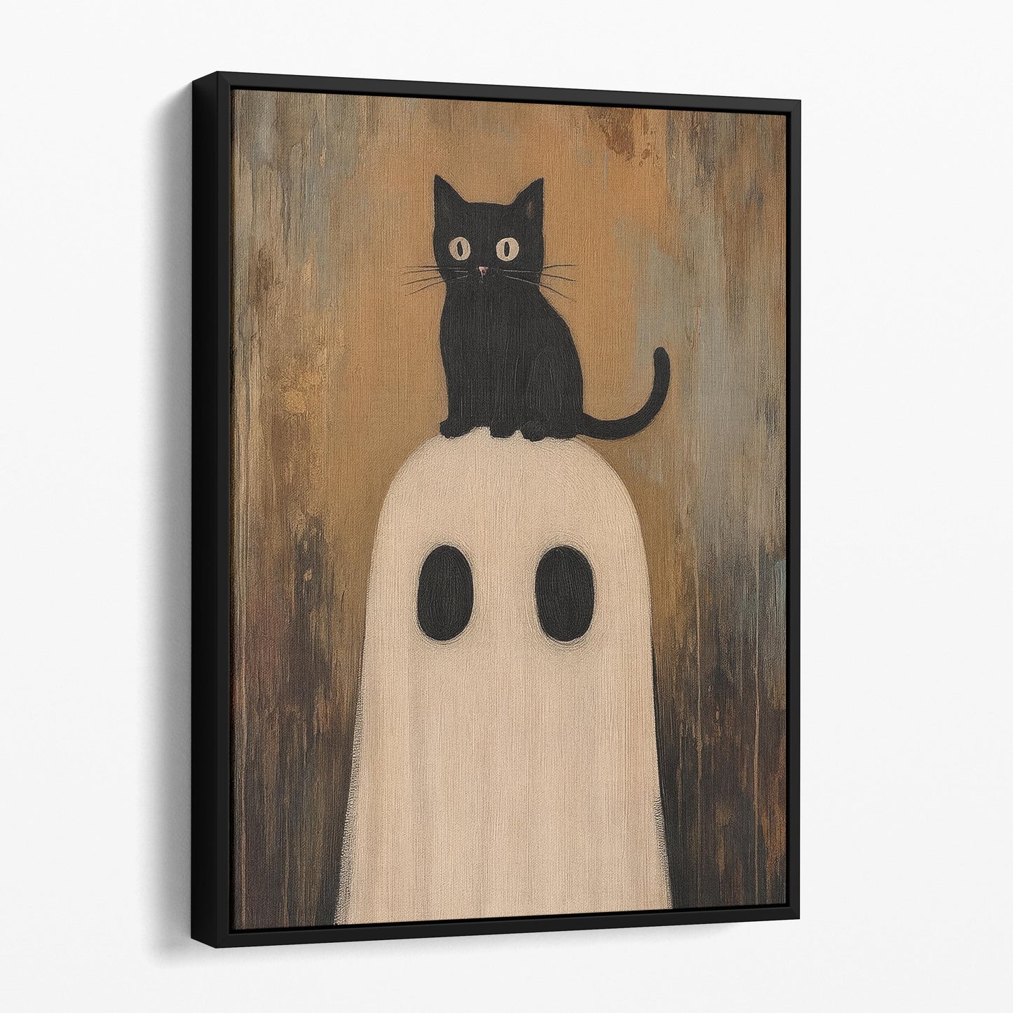 Ghost With Black Cat