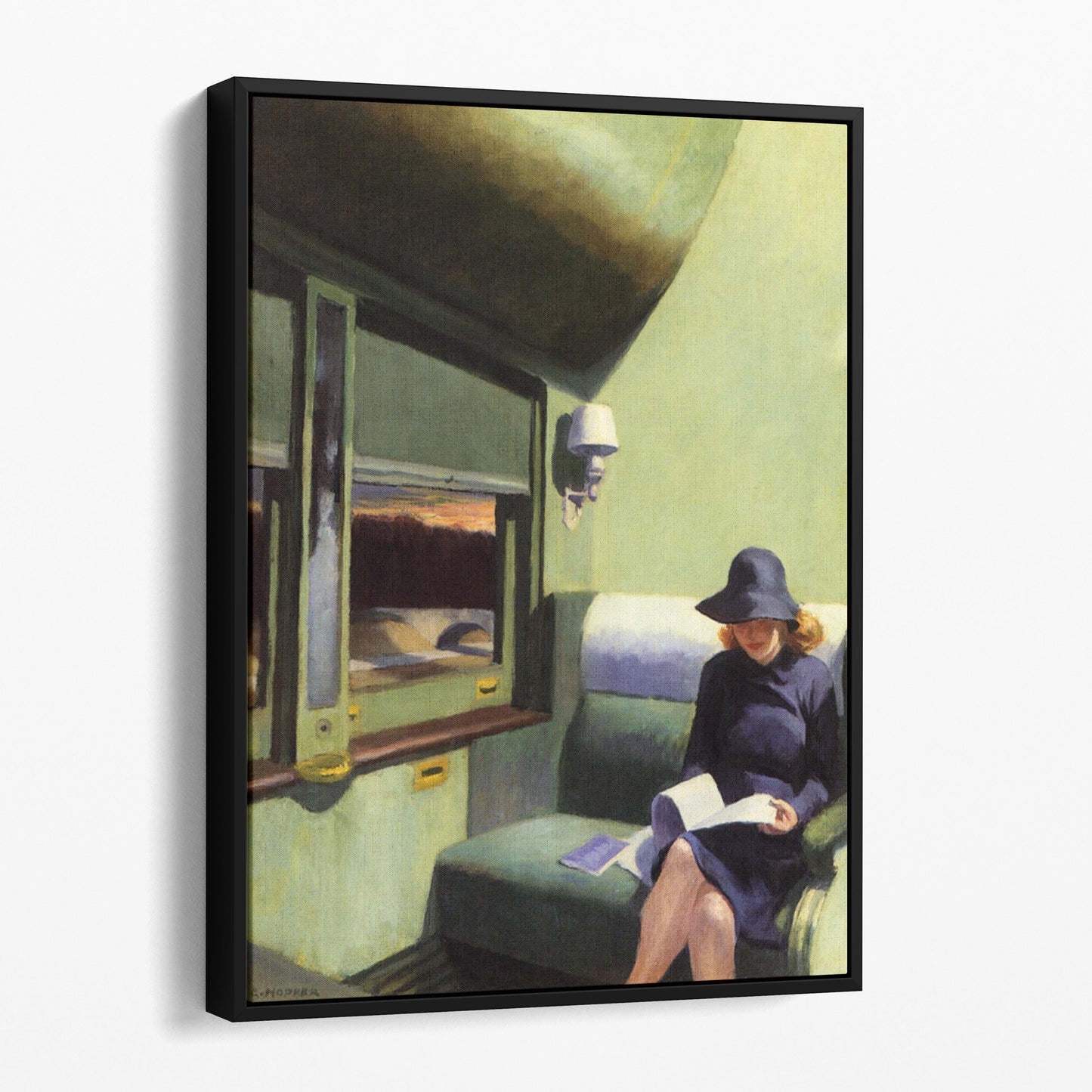 Compartment C Car by Edward Hopper