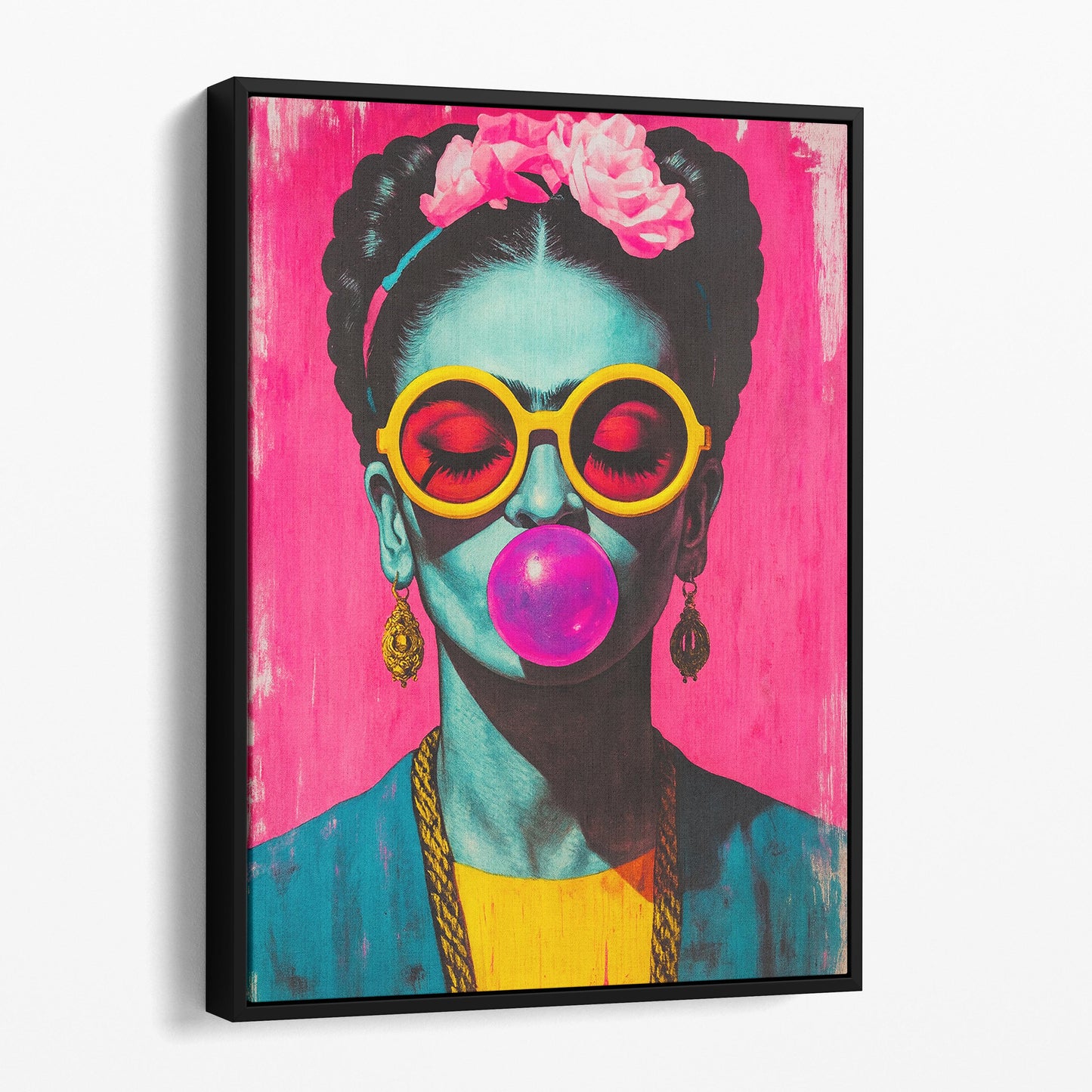 Frida Kahlo Bubblegum And Sunglasses