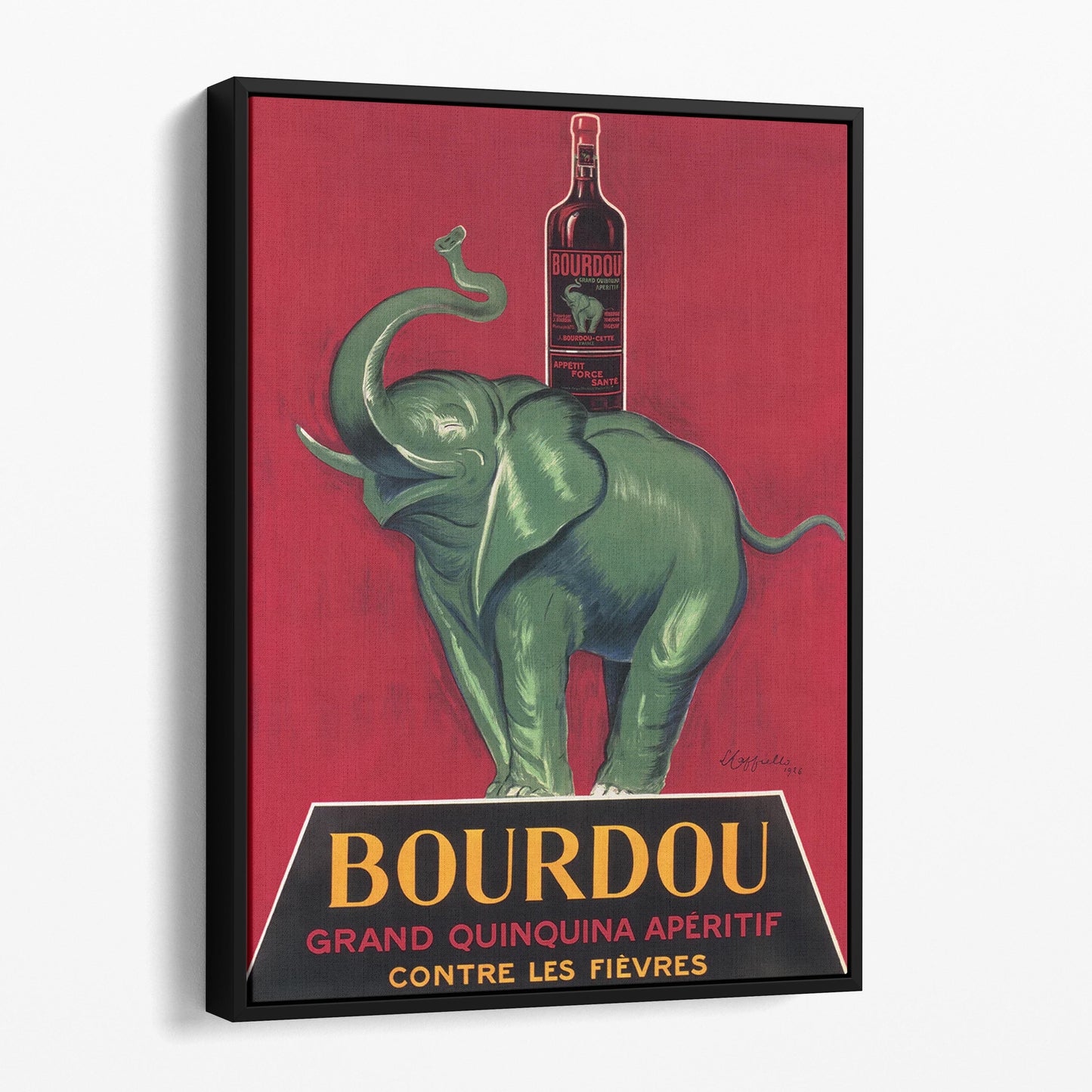 Bourdou Elephant - Vintage Advertising Poster