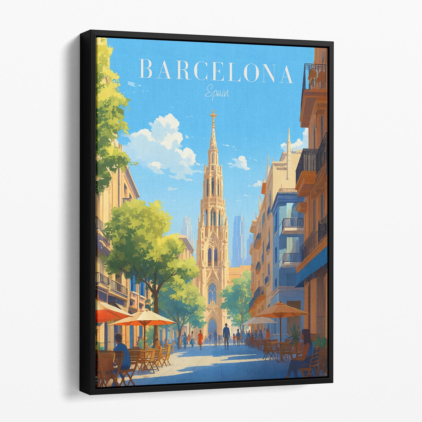 Barcelona Spain Travel Poster