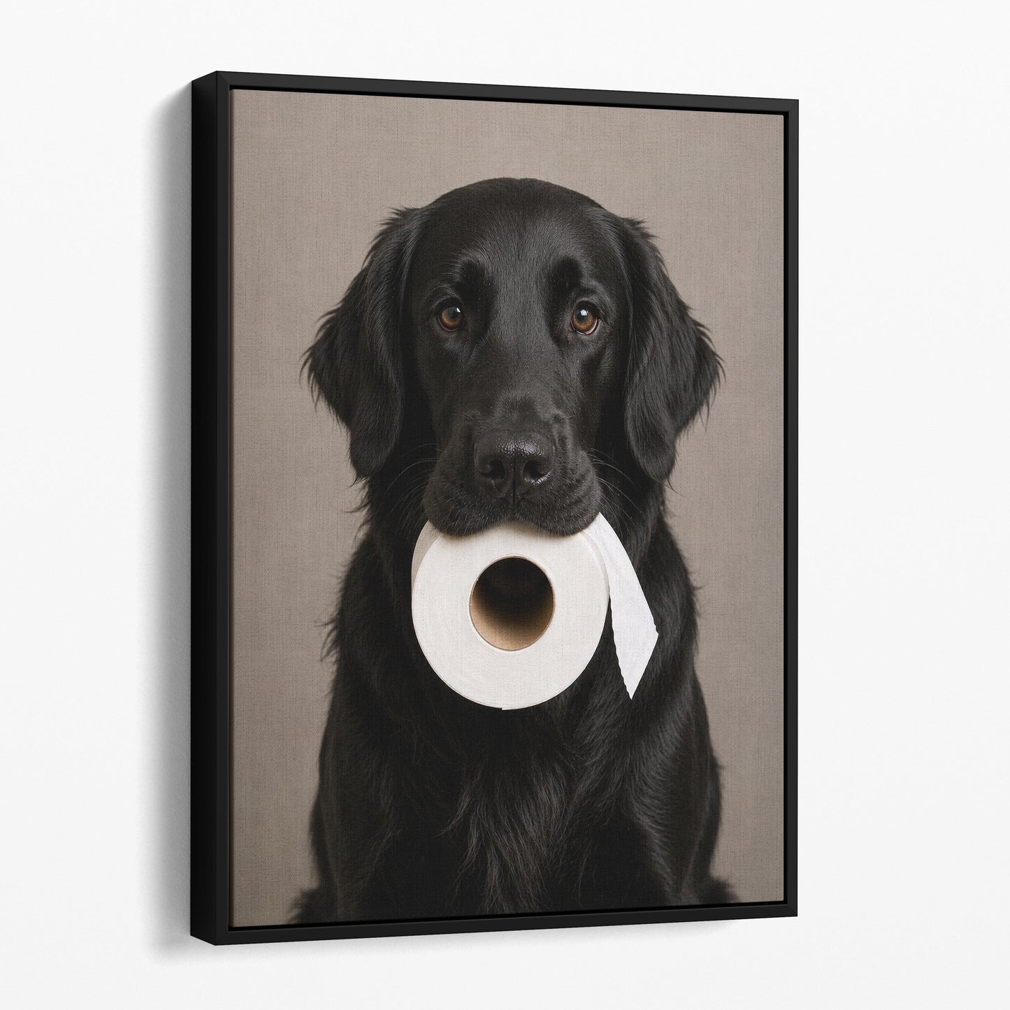 Flat-Coated Retriever Dog Toilet Paper