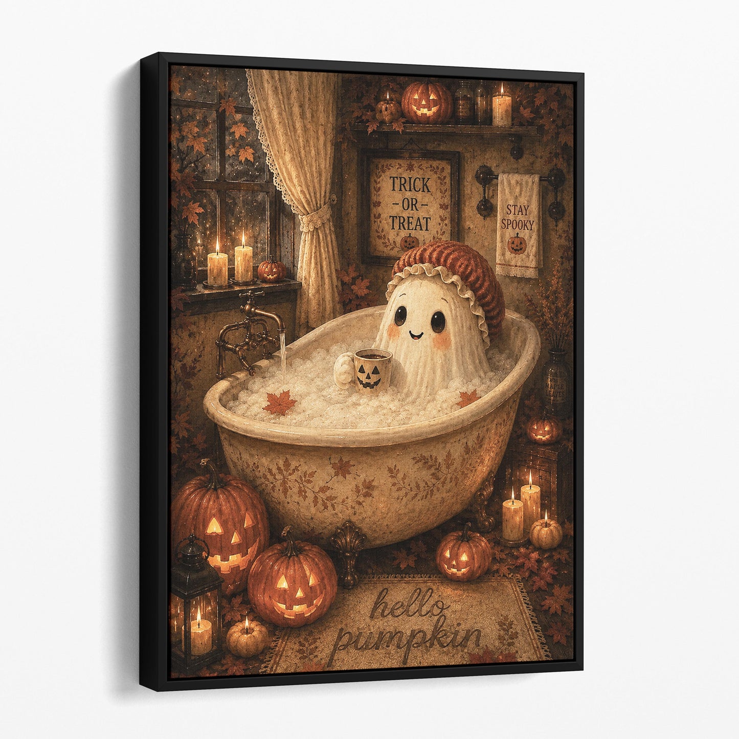 Cozy Ghost Pumpkin Bath