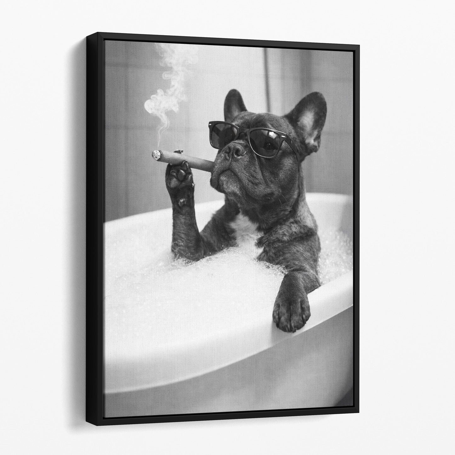 French Bulldog Bathtub Cigar