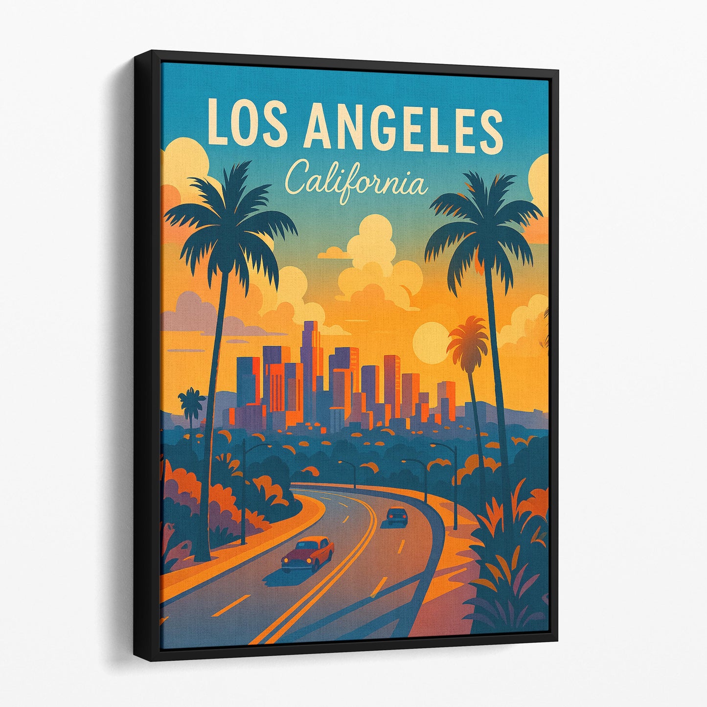 Los Angeles California Vintage Travel Poster