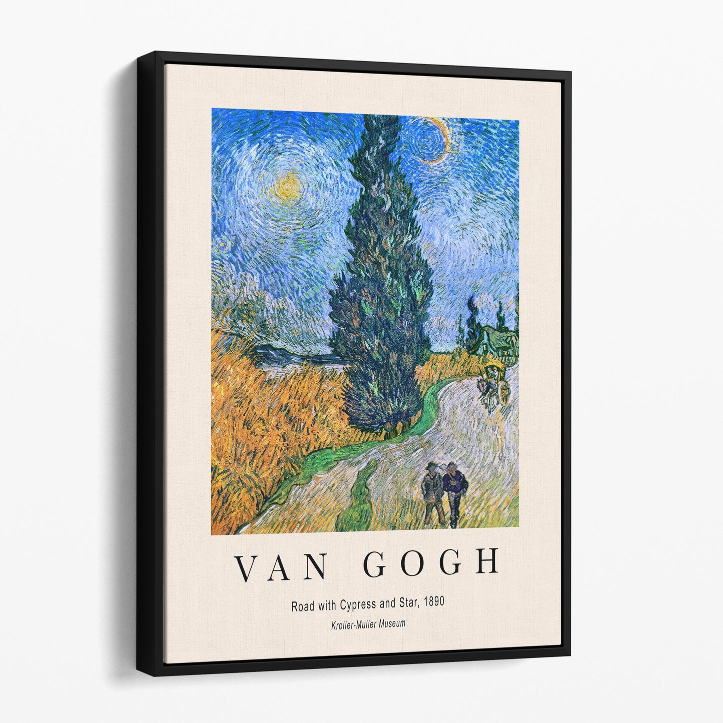 Vincent Van Gogh: Road with Cypress and Star