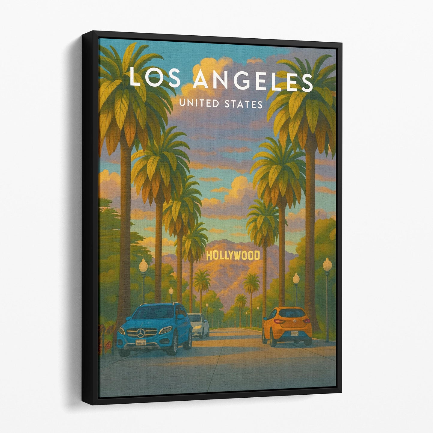 Los Angeles Vintage Travel Poster