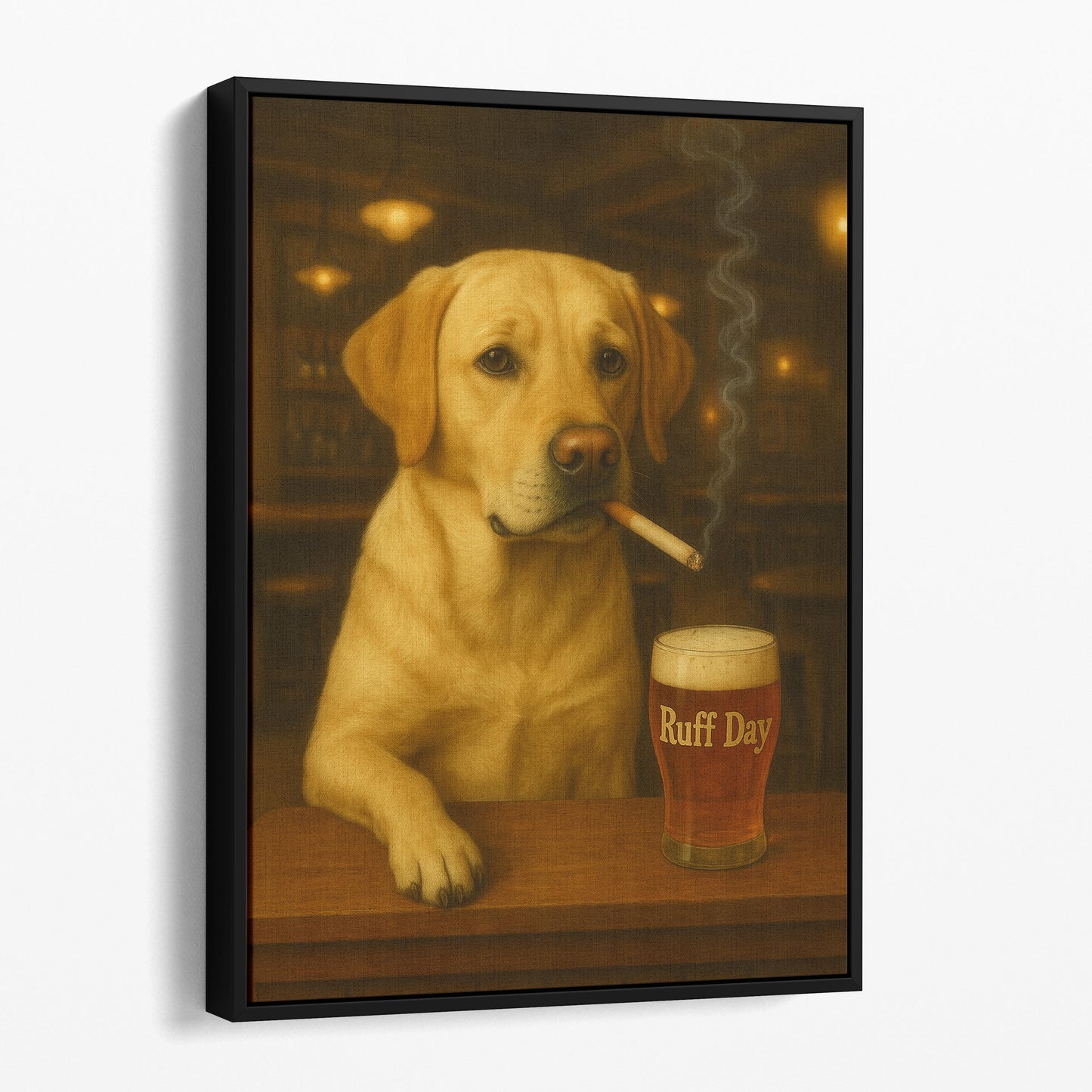 Yellow Labrador Retriever Dog Ruff Day