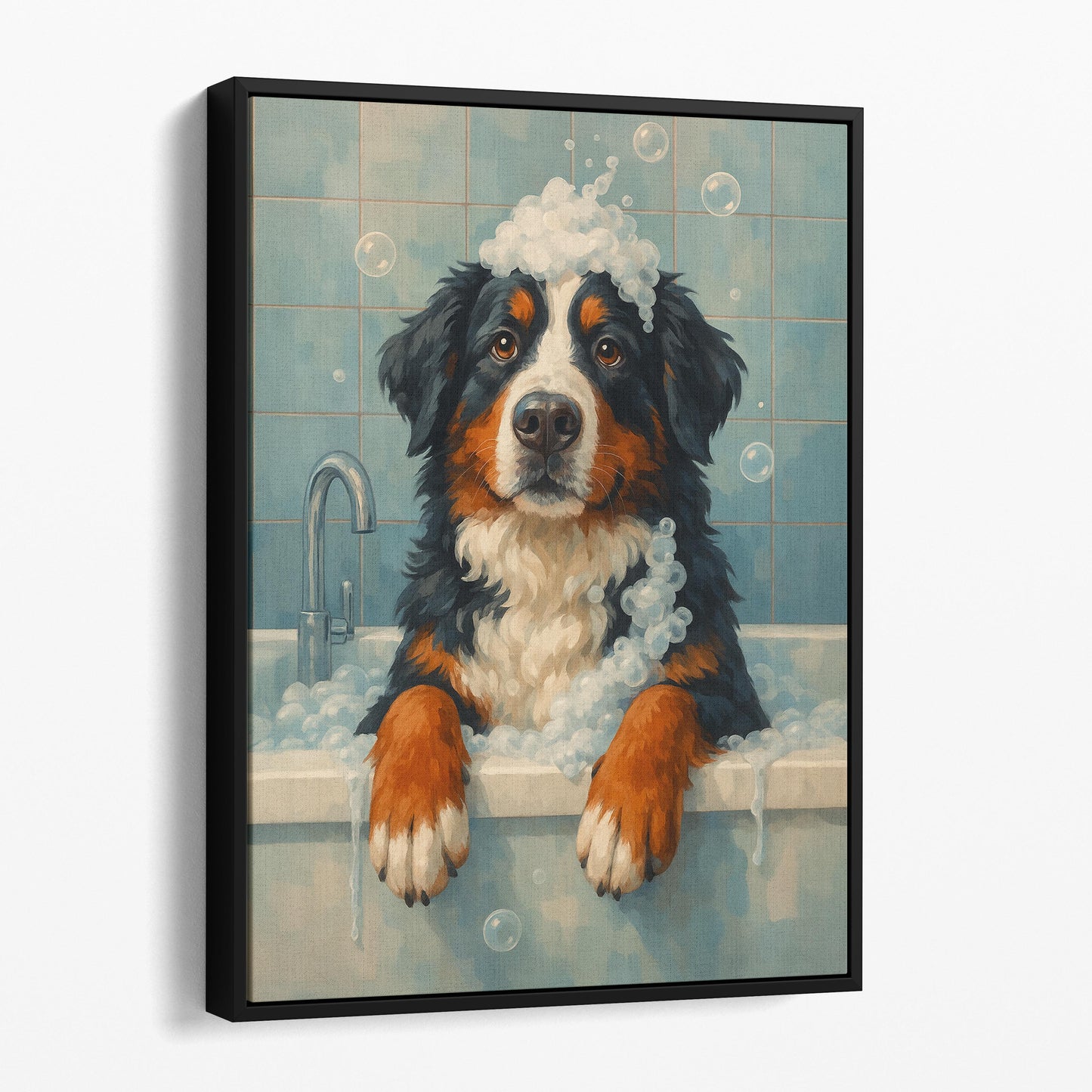 Bernese Mountain Dog Bathtub Bubble Bath