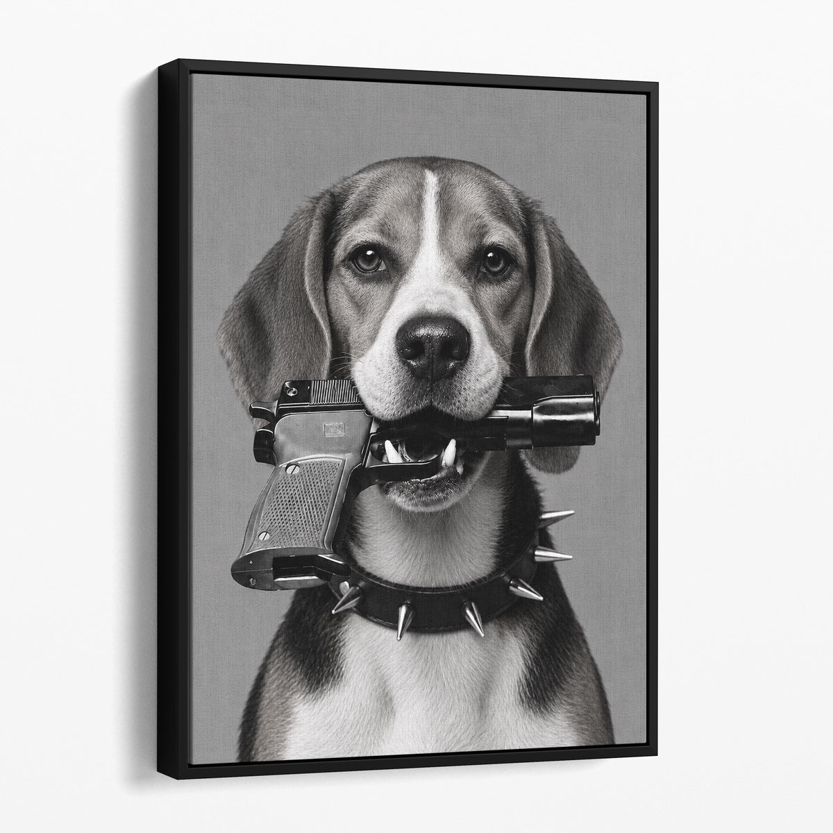 Beagle Gun In Mouth