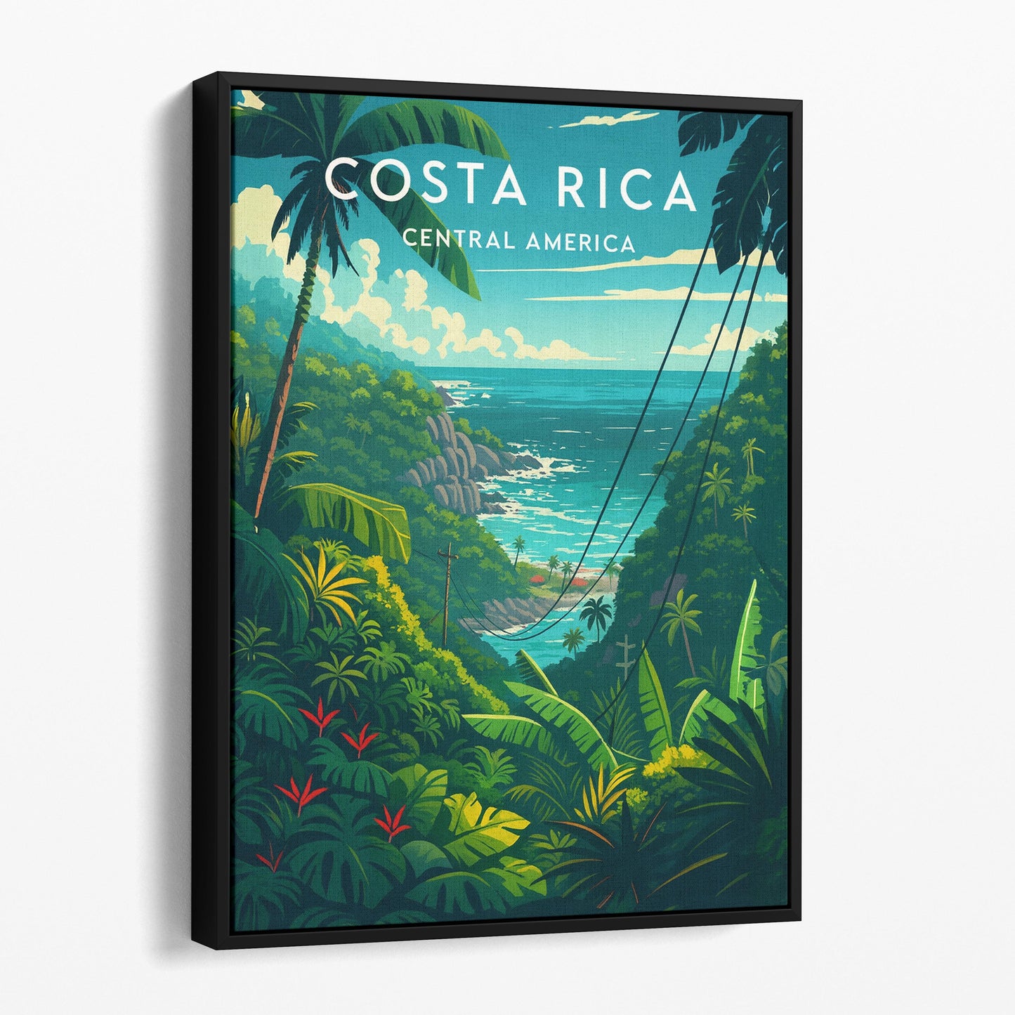 Costa Rica Travel Poster