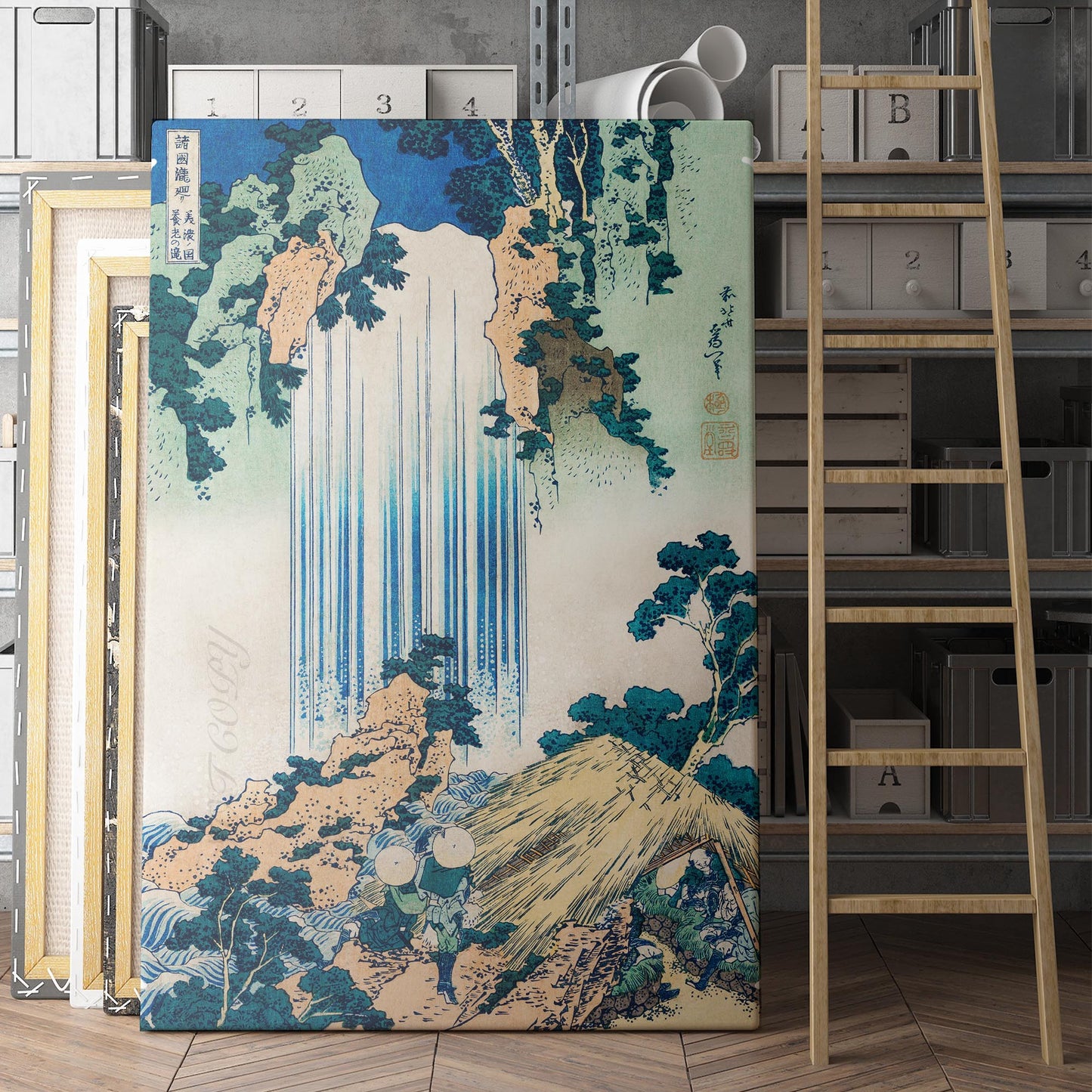 Yoro Waterfall in Mino Province by Hokusai