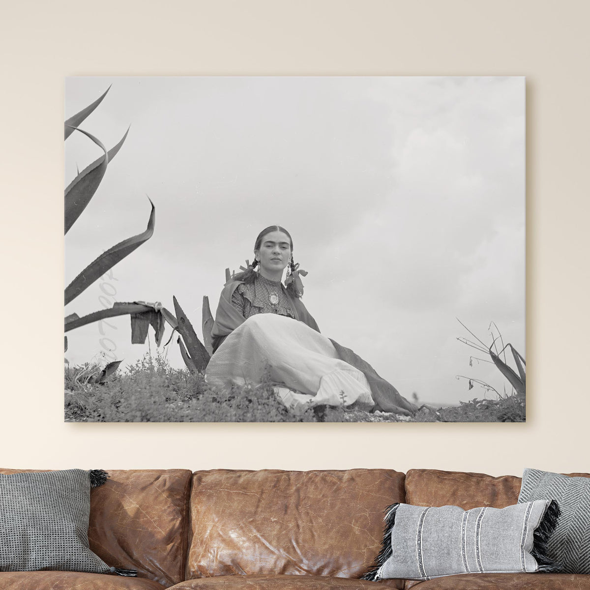 Frida Kahlo with Agave Plant