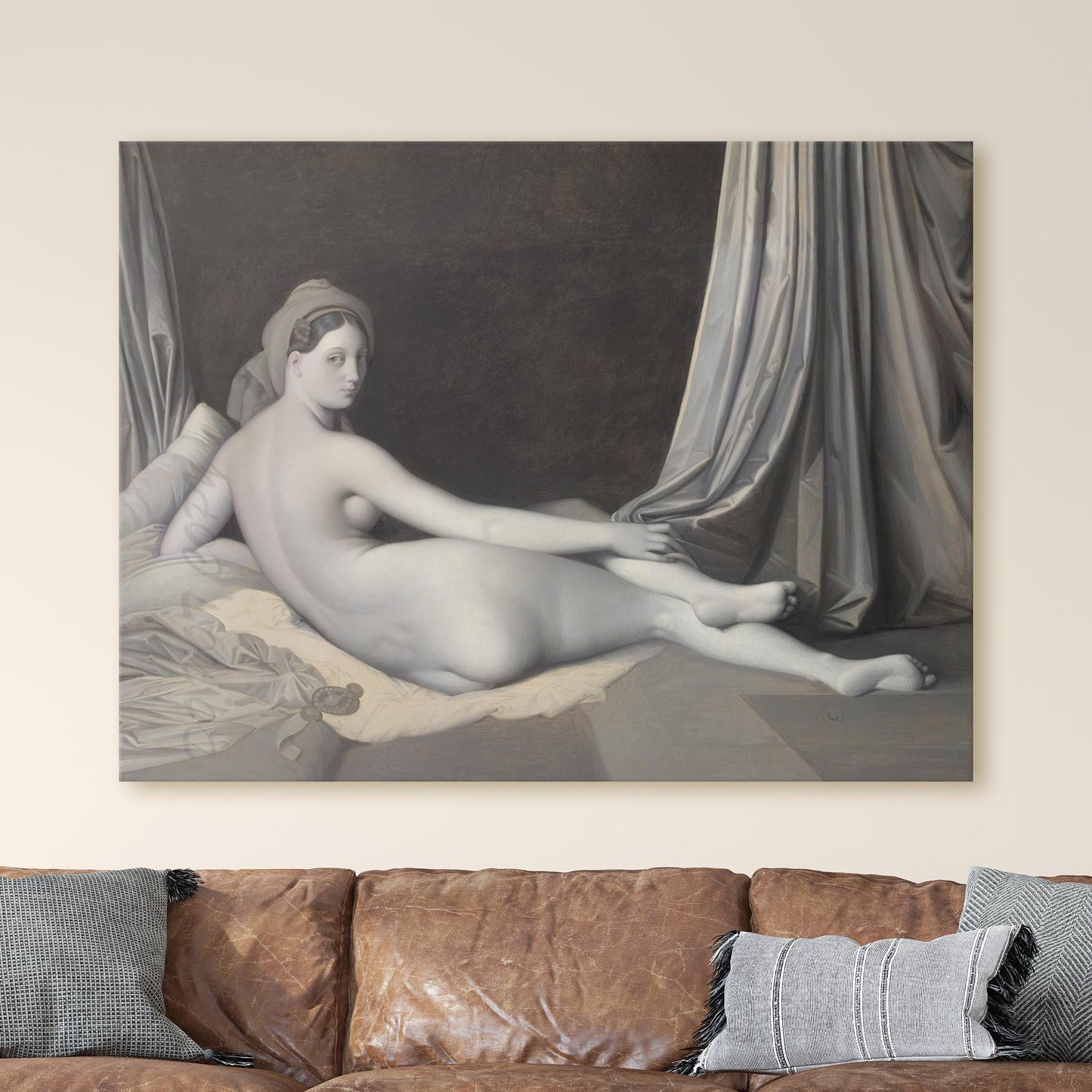 Odalisque in Grisaille by Jean Auguste Dominique Ingres