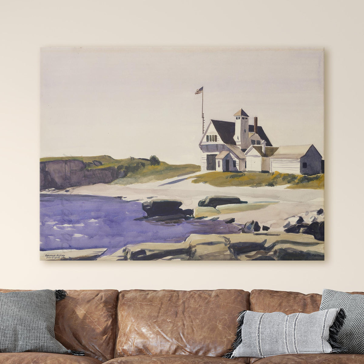 Coast Guard Station, Two Lights, Maine - Edward Hopper