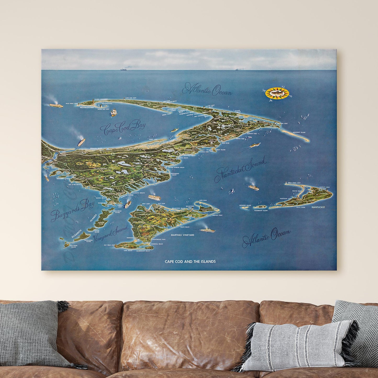 Map of Cape Cod and the Islands