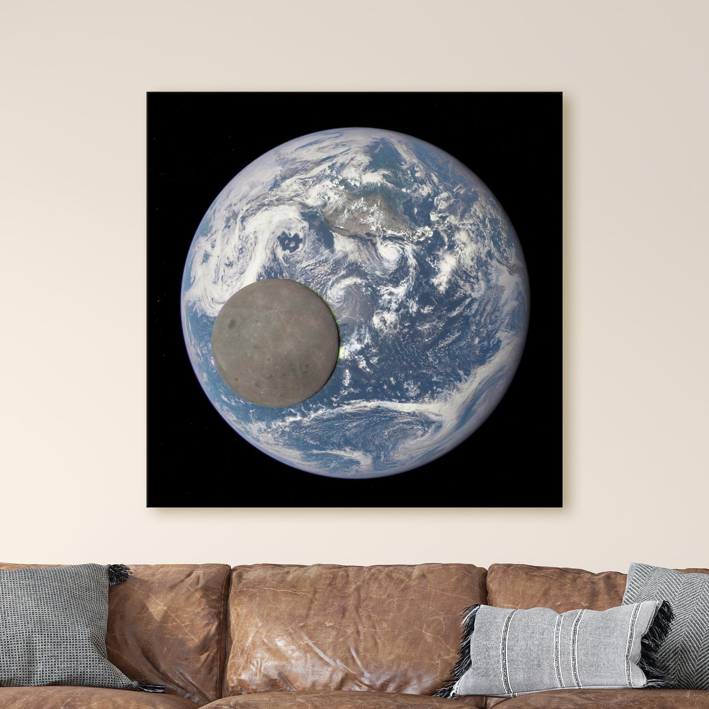 Moon Crosses In Front Of Earth