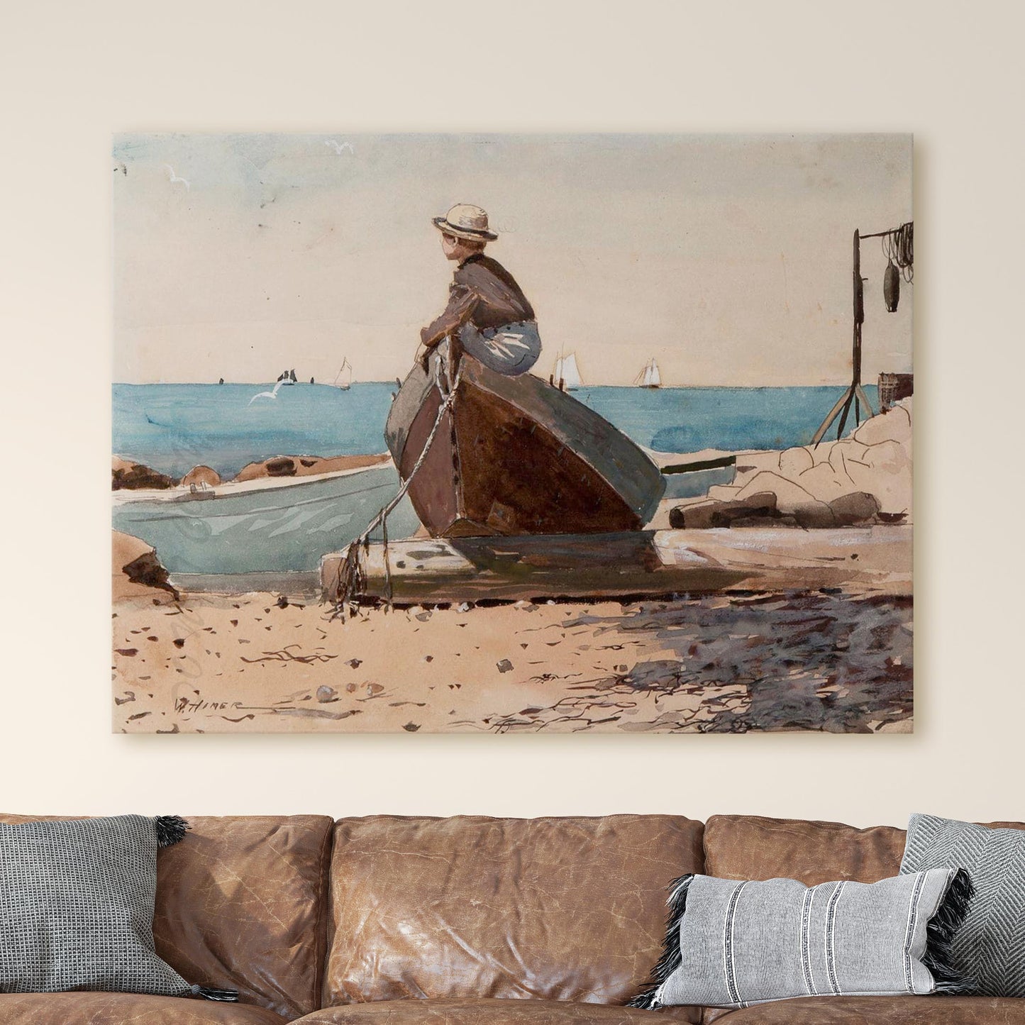 Waiting for Dad by Winslow Homer