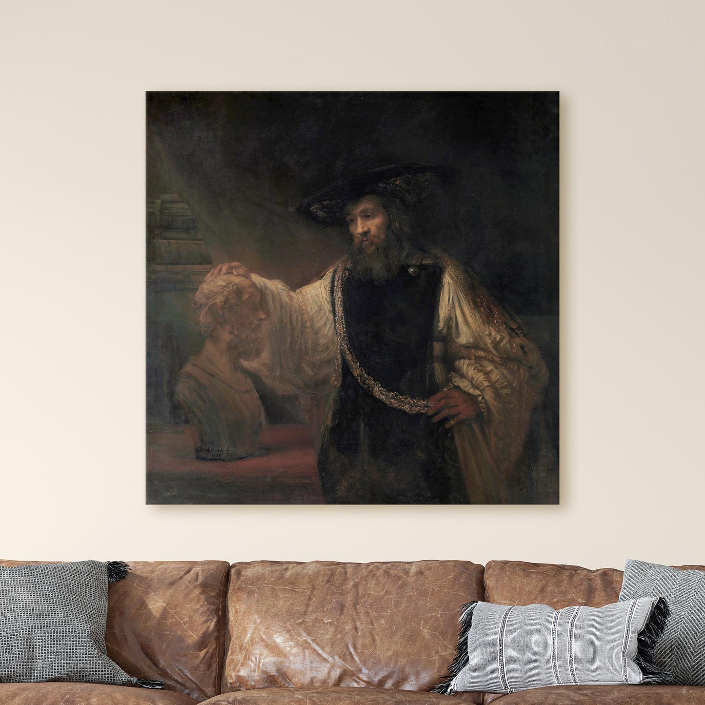 Aristotle with a Bust of Homer 1653 - Rembrandt Van Rijn
