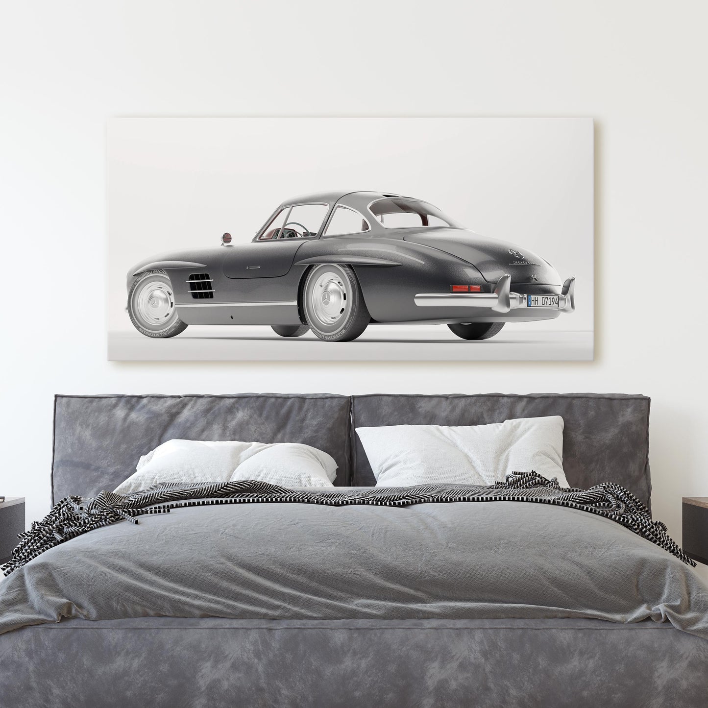 Vintage Mercedes Benz 300 SL Side View