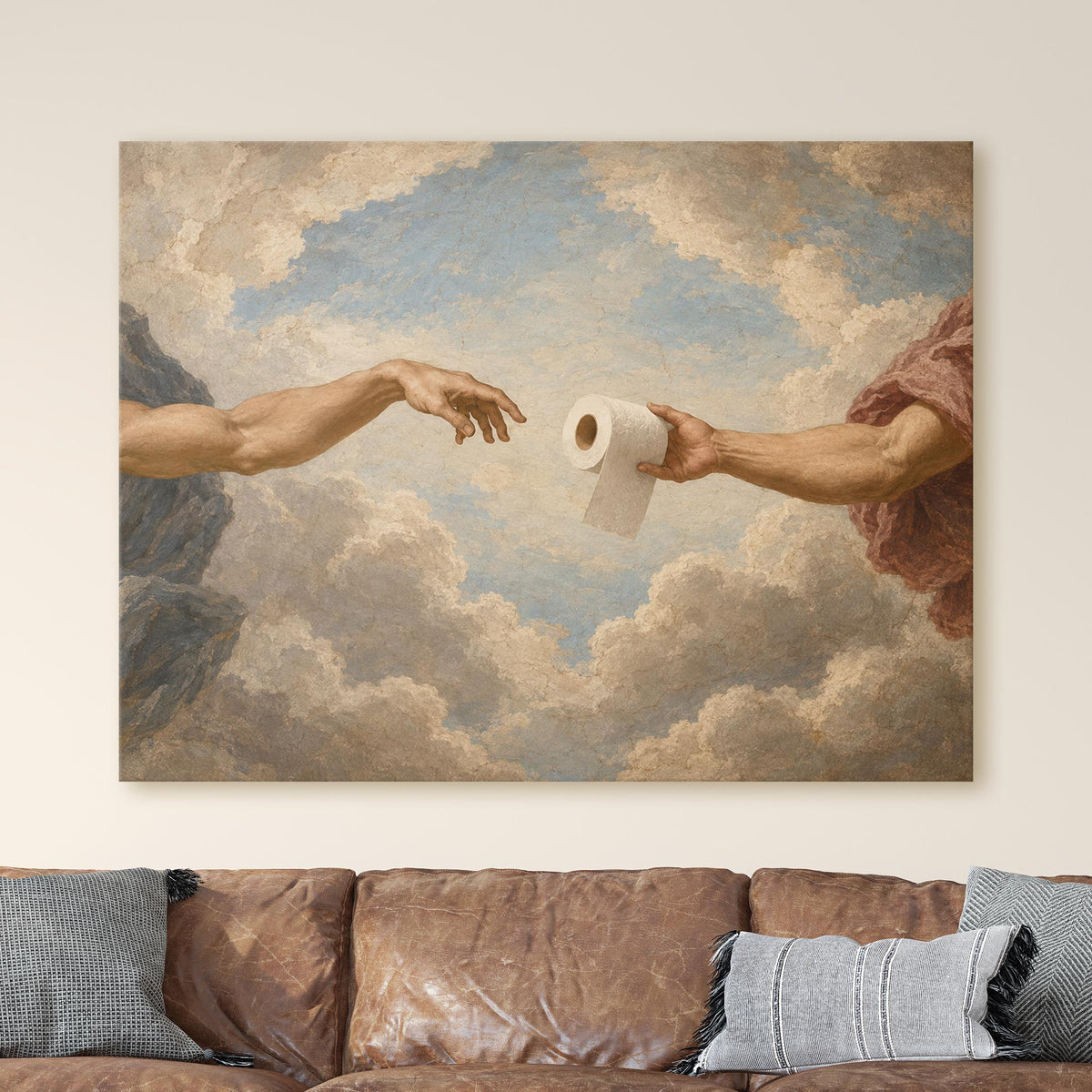 The Creation of Adam Toilet Paper