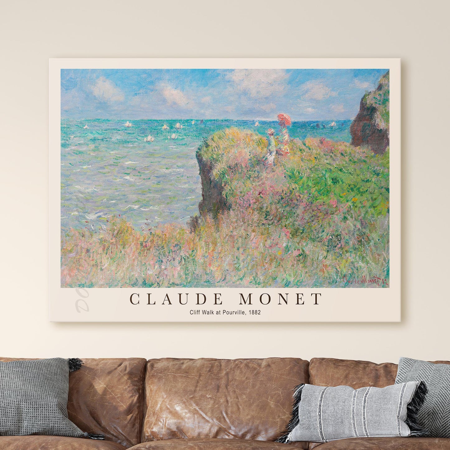 Claude Monet - Cliff Walk at Pourville