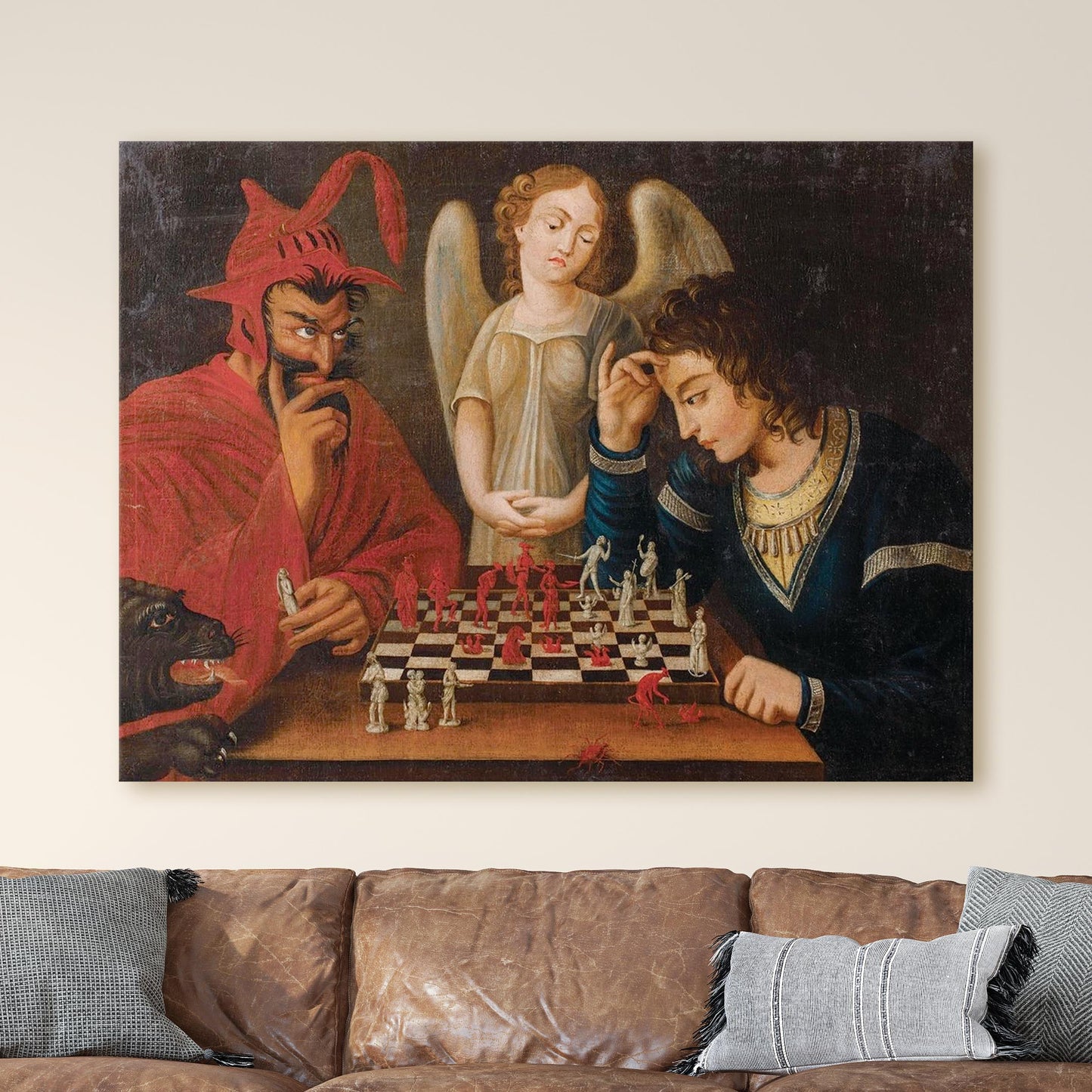 Faust & Mephistopheles Playing Chess