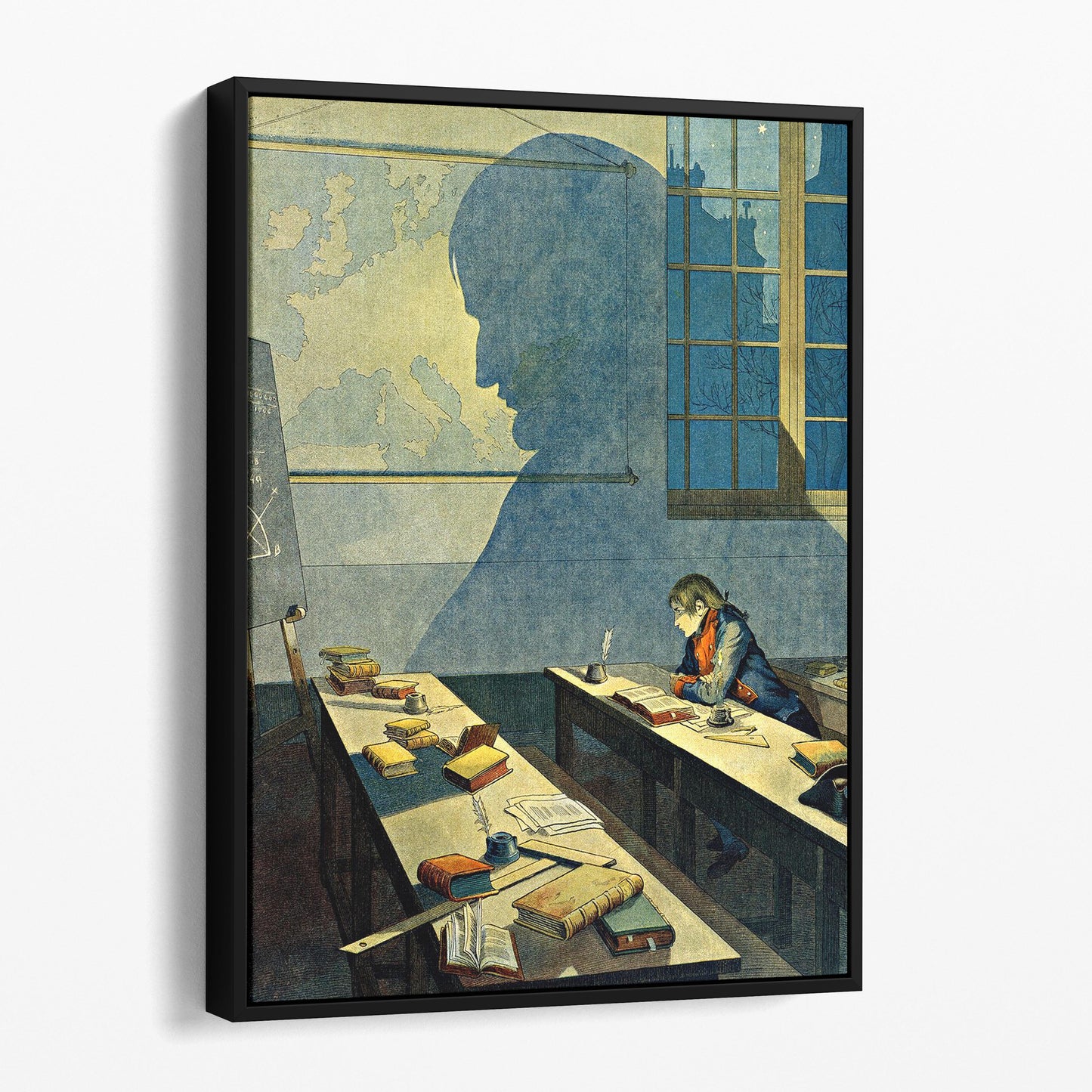 Young Napoleon Bonaparte Studying At The Military Academy