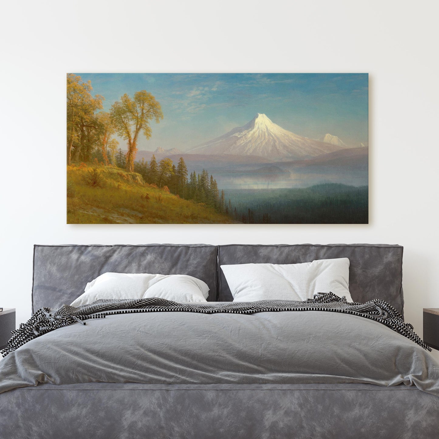 Mount St. Helens, Columbia River, Oregon (1889) by Albert Bierstadt