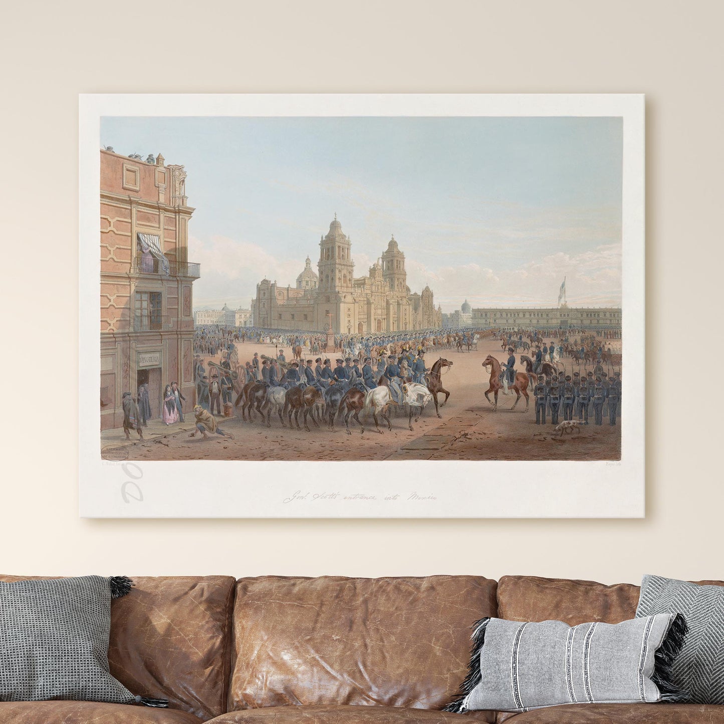 General Scott's Entrance Into Mexico - Carl Nebel