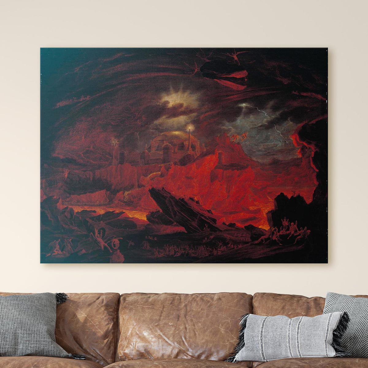 The Fallen Angels Entering Pandemonium (1841) - John Martin