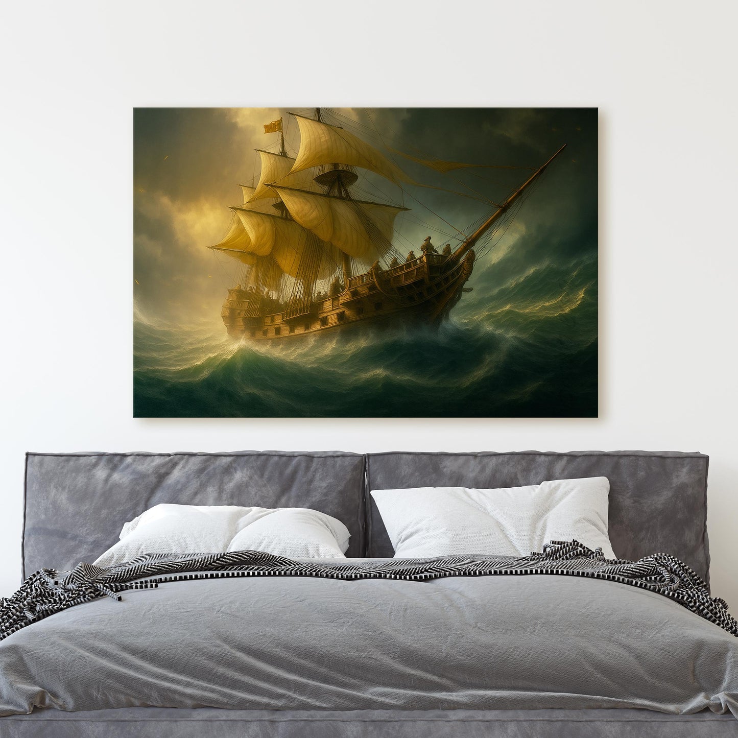 Pirate Ship On High Seas