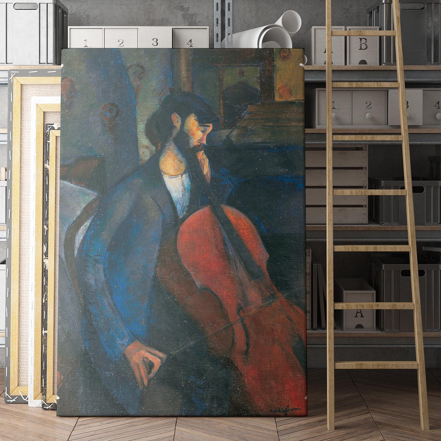 The Cellist, 1909 by Amedeo Modigliani