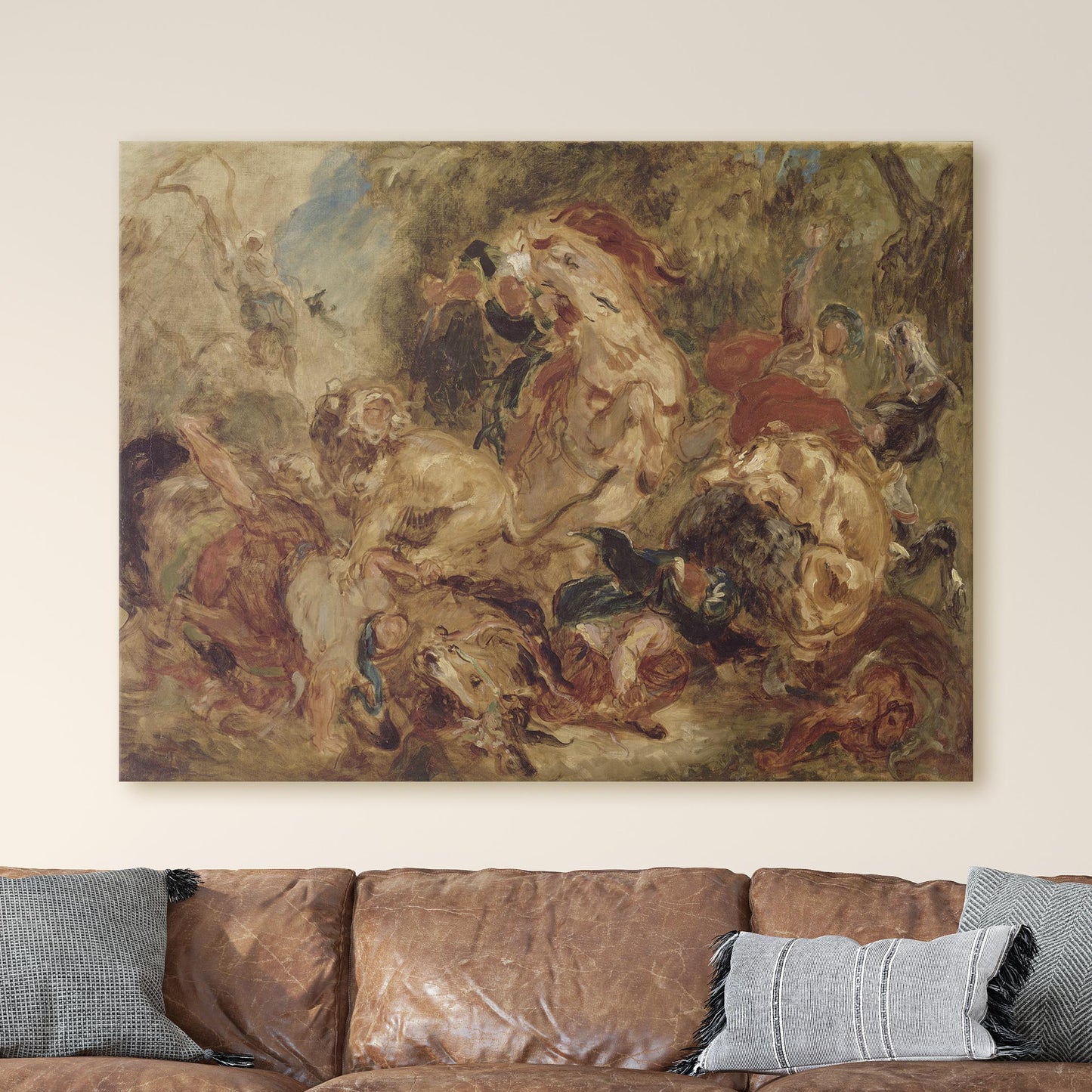 The Lion Hunt - Eugène Delacroix