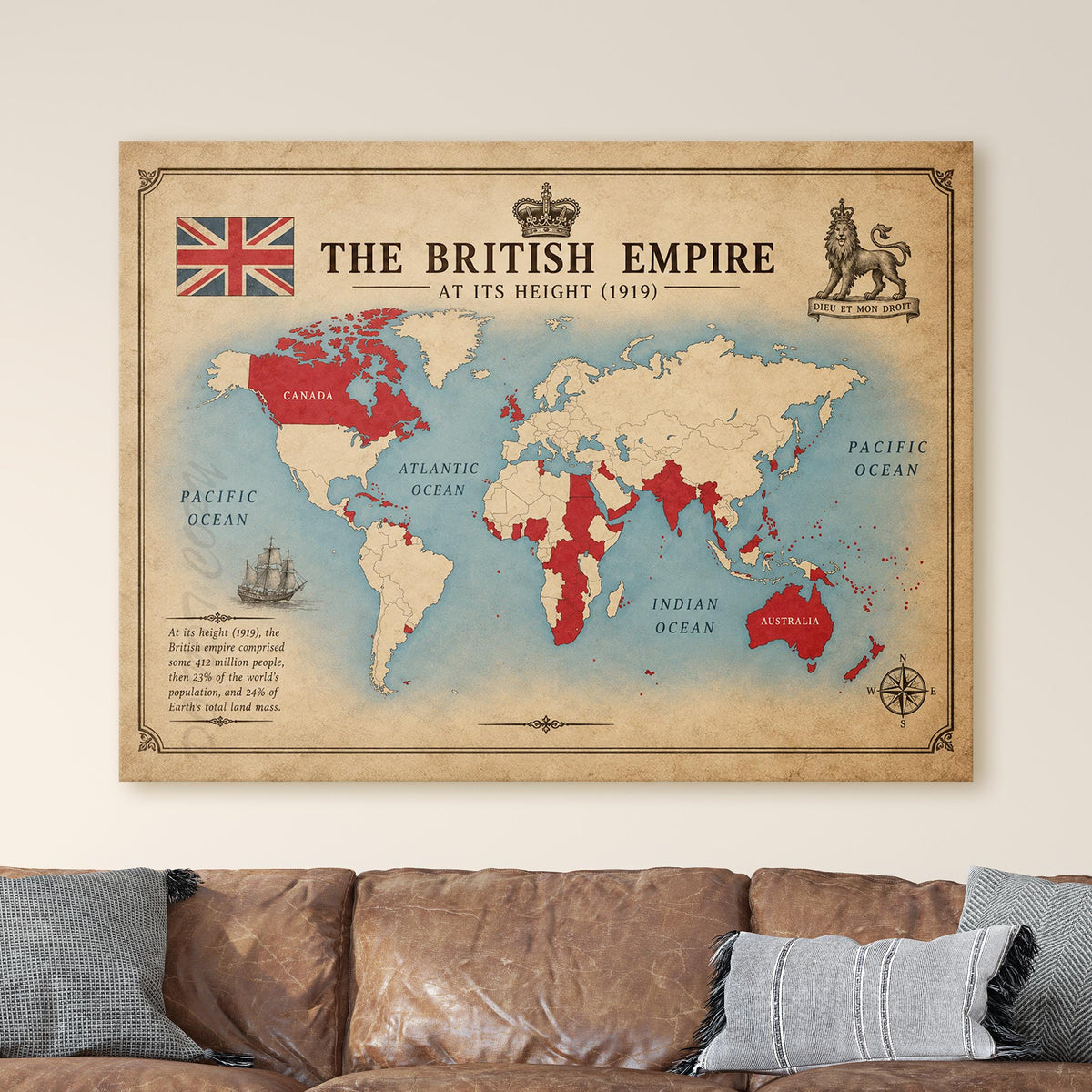 The British Empire At Its Height (1919)
