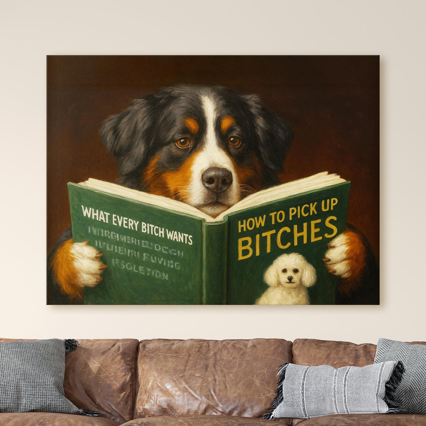 Bernese Mountain Dog Reading Dating Book