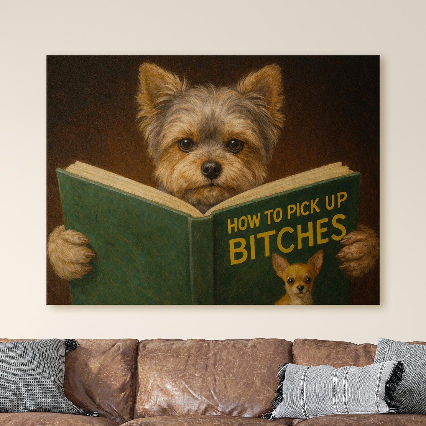 Yorkshire Terrier Reading Dog Dating Book