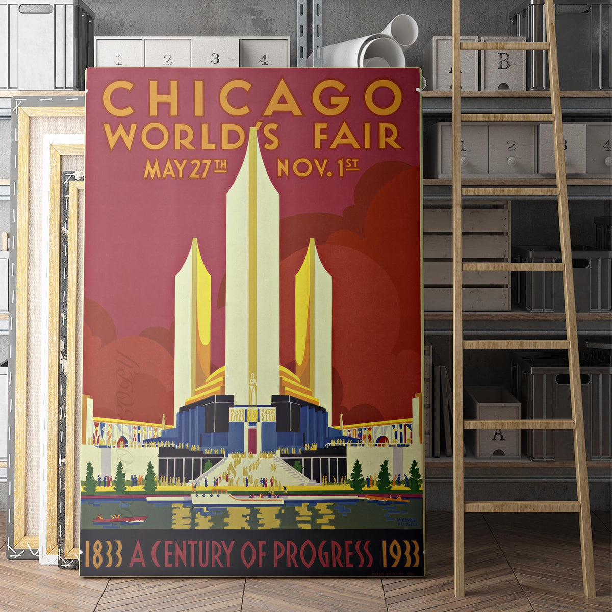 Chicago World's Fair Vintage Poster