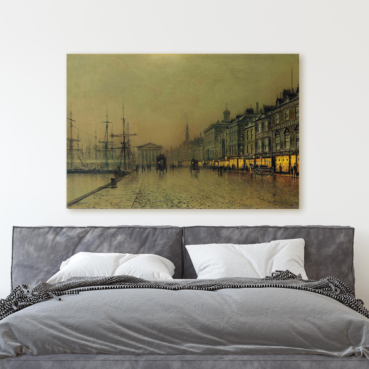 Greenock Dockside by Night (1892) - John Atkinson Grimshaw