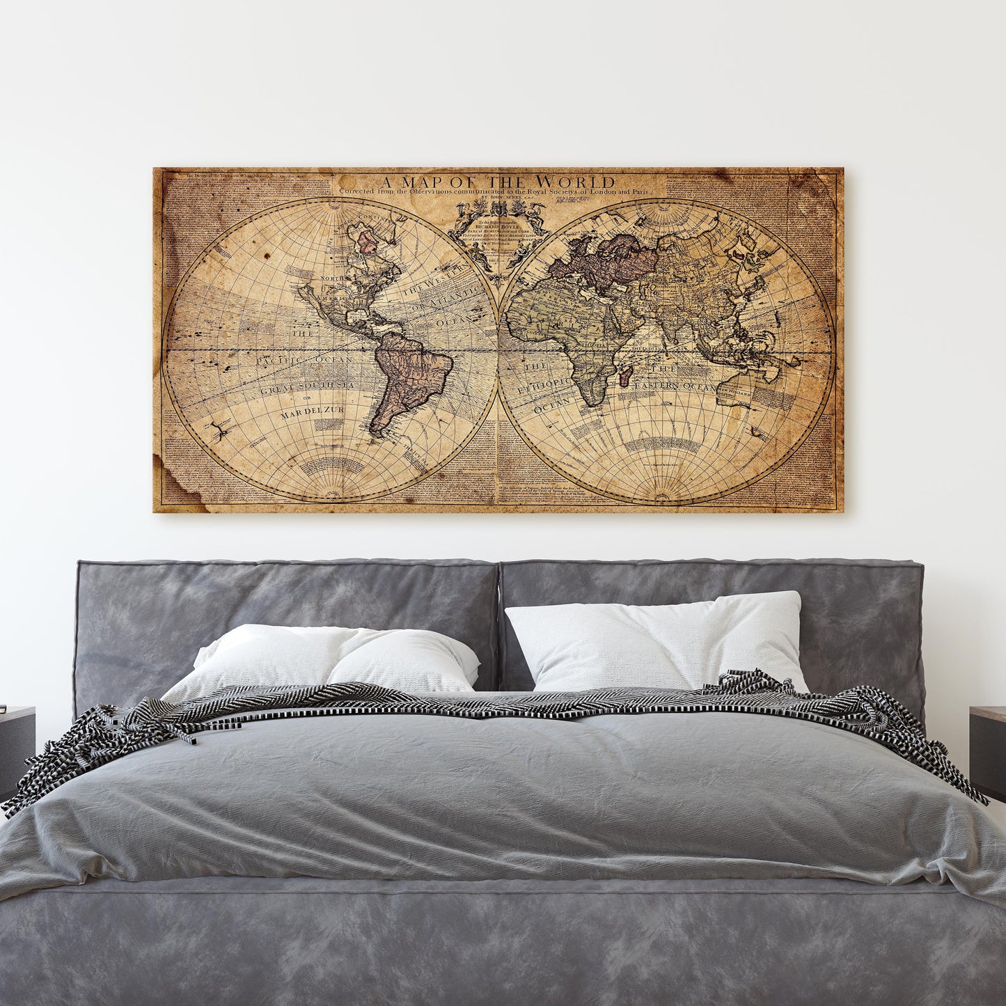 A Map of the World, Royal Society of London and Paris