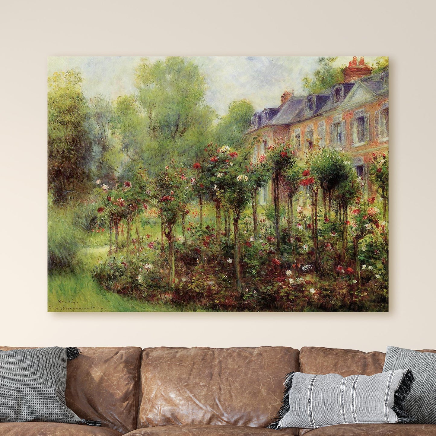 The Rose Garden at Wargemont, 1879 - Renoir